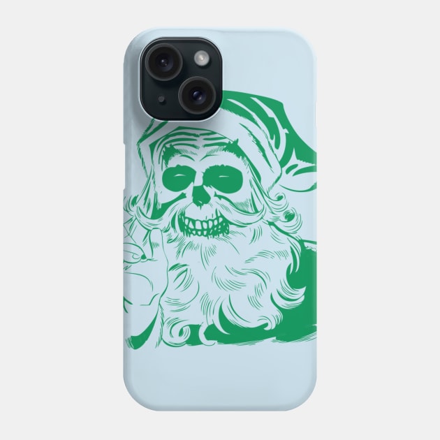 Skeleclaus (green) Phone Case by zombill