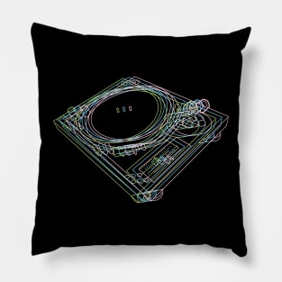 Turntable Technics 1210's DJ T-Shirt Pillow