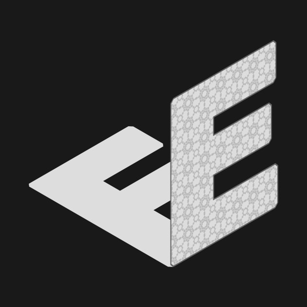 Isometric Alphabet Letter, Letter E by PoshGeometry