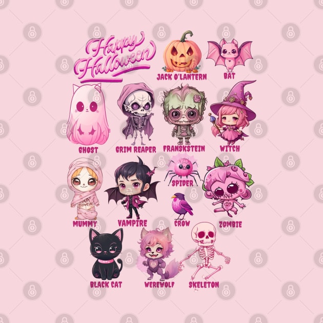 halloween characters by AOAOCreation