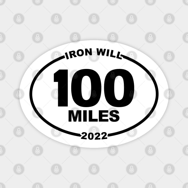 IRON WILL 100 MILE FINISHER Magnet by bellamuert3