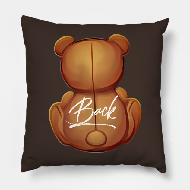 Bear Back Pillow by JasonLloyd