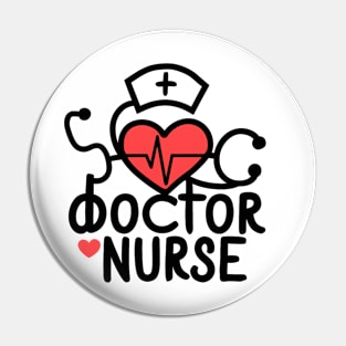 Doctor loves nurse as lovers Pin