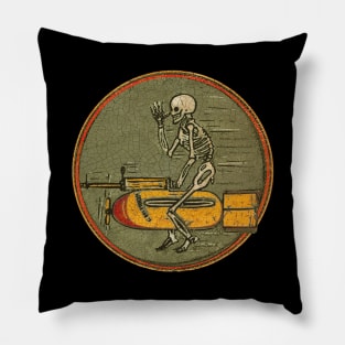 WW2 airforce Skeleton Bomber Patch Pillow