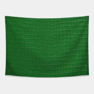 Crocodile Green Leather Pattern Tapestry