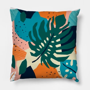 Botanical Tropical Seamless pattern 14 Pillow