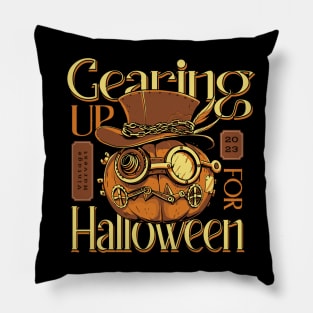 Gearing up for Halloween Pillow