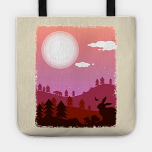 Forest Animals Under Twilight 2 Tote