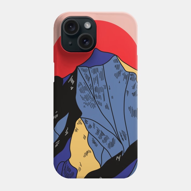 Sunny mountains Phone Case by magyarmelcsi