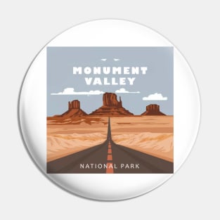 Monument Valley National Park Travel Sticker Pin