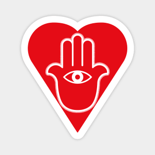 Hamsa Heart Magnet