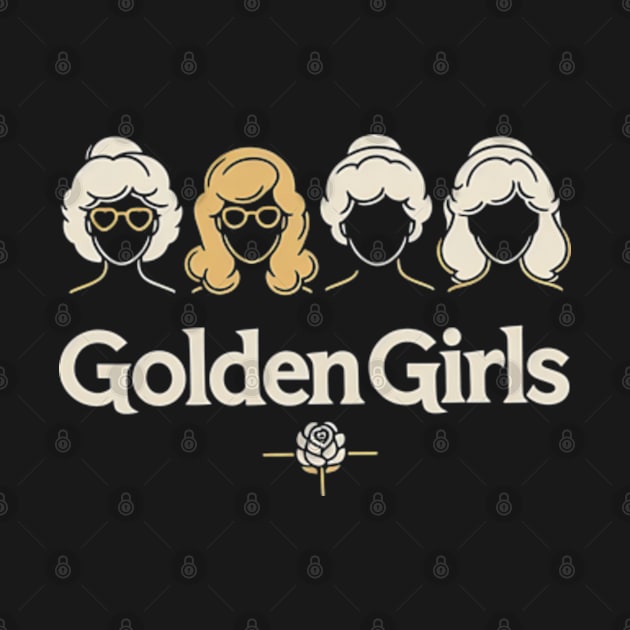 Golden Girls Illustrated Icons—Dorothy, Blanche, Rose, and Sophia by StyleTops