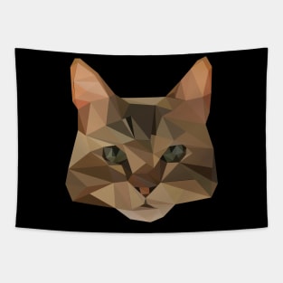 Geometrical bengal cat Tapestry