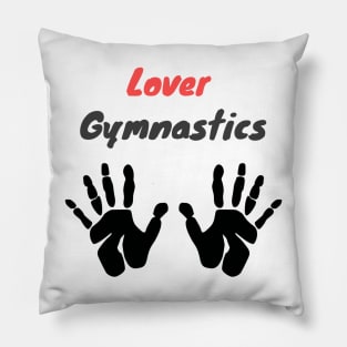 Simple Gymnastics Heart Gift for Avid Gymnasts Pillow