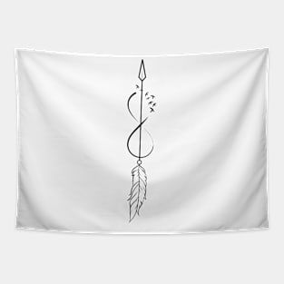 Arrow Tattoo Design Tapestry