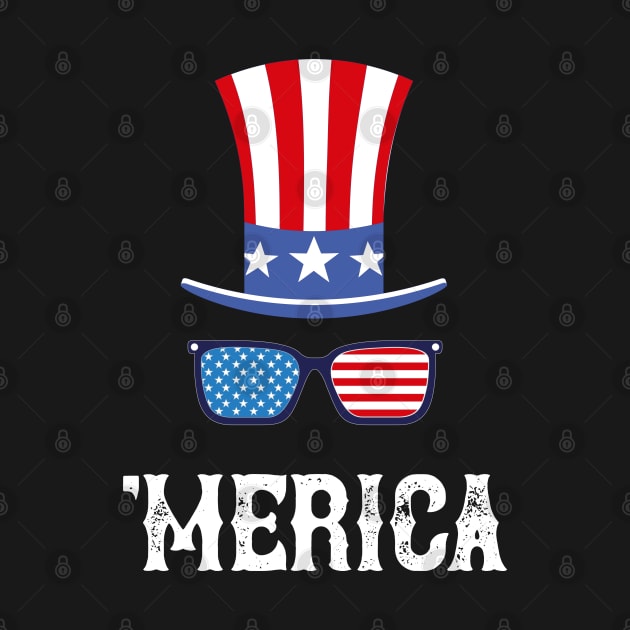 Funny Fourth of July Merica Patriotic Design