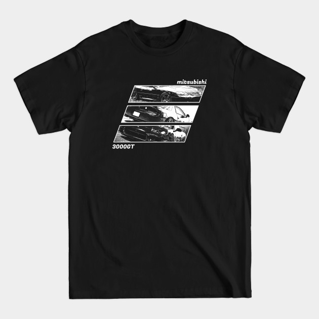 Discover MITSUBISHI 3000GT Black 'N White Archive 2 (Black Version) - Jdm - T-Shirt