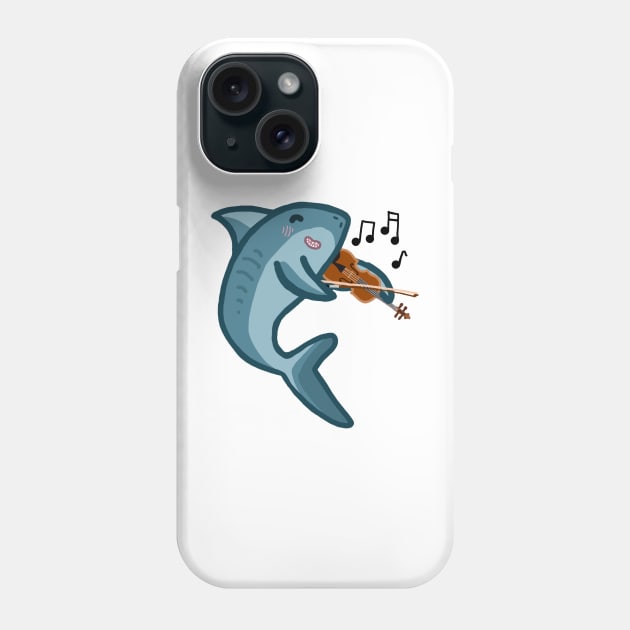 Violin Shark Phone Case by Artstuffs121