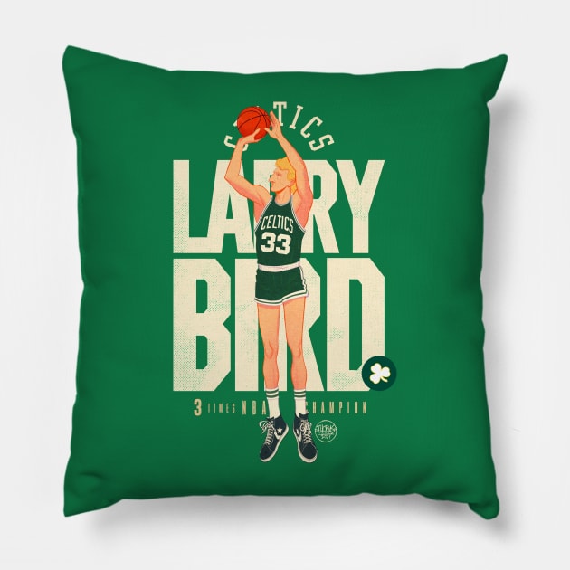 Larry Bird Pillow by ThobiasDaneluz