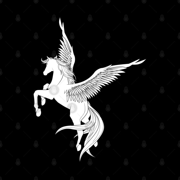 Pegasus the winged horse by TomCage