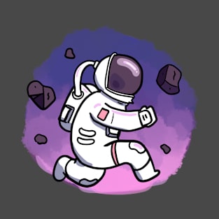 astronaut running T-Shirt