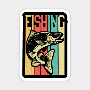 Retro Vintage Fishing - Fisherman Gift Magnet