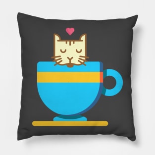 Coffee Cat Pillow