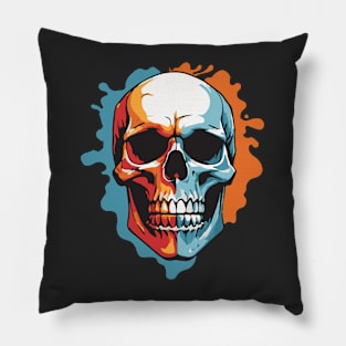 Horror skull pop art Pillow