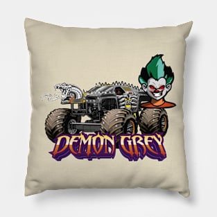 Demons Grey Pillow