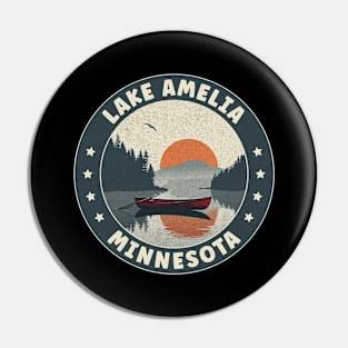 Lake Amelia Minnesota Sunset Pin