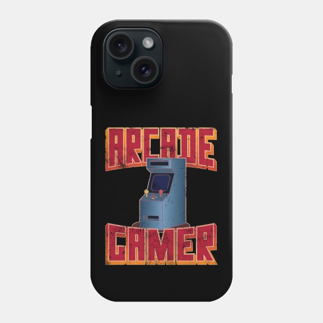 Retro 80s Arcade Gamer, Classic 8-bit Video Games Phone Case by emmjott