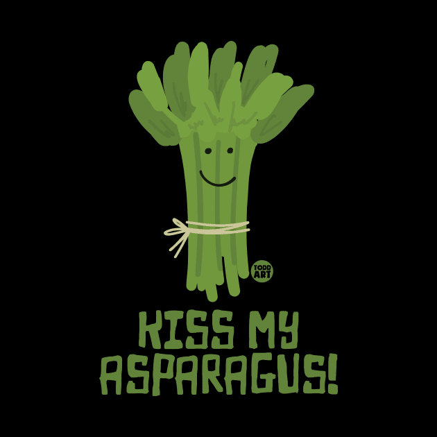 KISS MY ASPARAGUS by toddgoldmanart