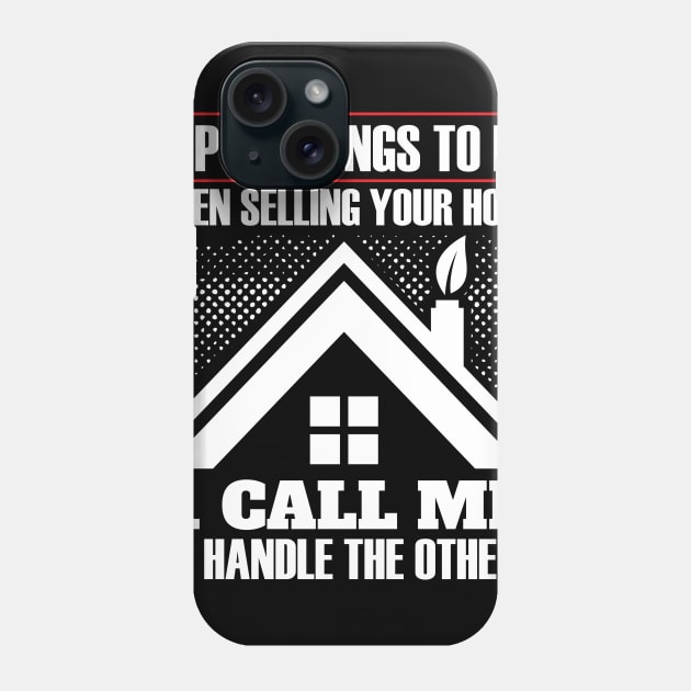 Realtor Top 10 Things To Do When Selling Your Home  Broker Phone Case by Caskara