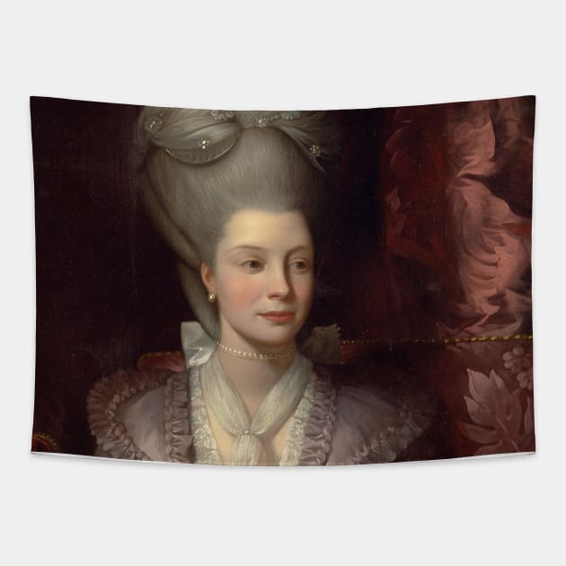 Queen Charlotte by Benjamin West Tapestry by Classic Art Stall