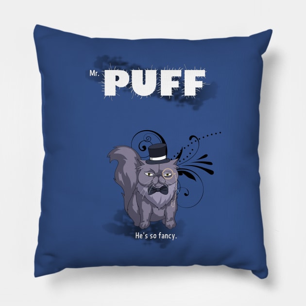 The Distinguished Mr. Puff Pillow by NDVS