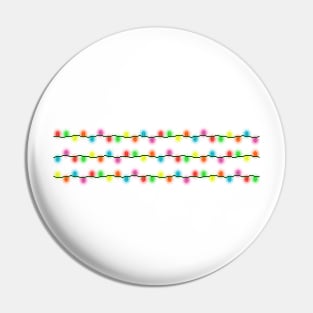 String of Pixel Glowing Christmas Lights (White) Pin