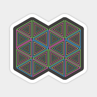 Triangle Square Tecture Magnet