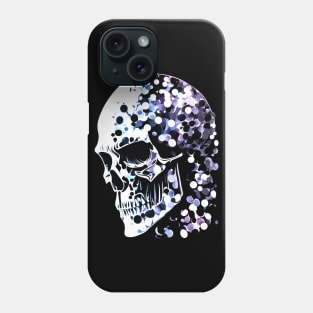 Bubbly thinking skull Phone Case