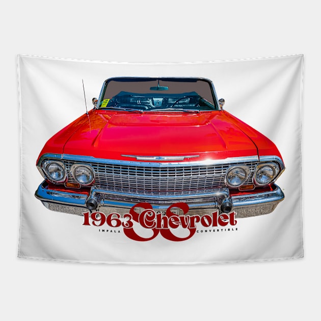 1963 Chevrolet Impala SS Convertible Tapestry by Gestalt Imagery