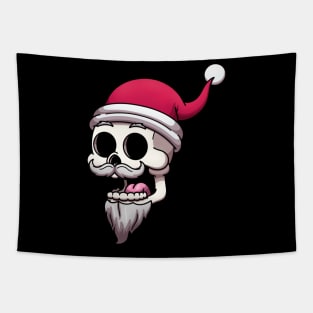 Santa Claus Skull Tapestry