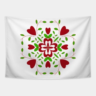 Romance Mandala Happy Valentines Day Tapestry