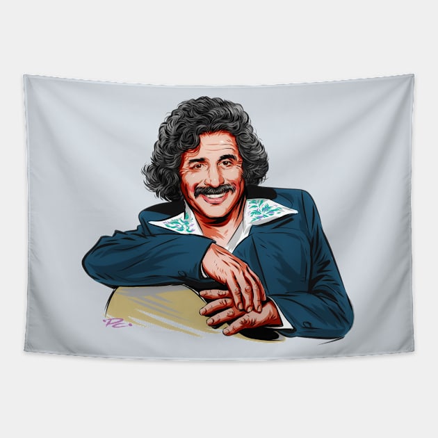 Freddy Fender - An illustration by Paul Cemmick Tapestry by PLAYDIGITAL2020