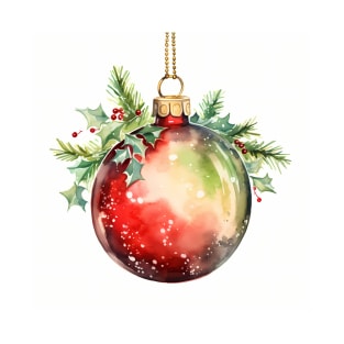 Christmas Bauble in Warm watercolor tones T-Shirt