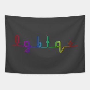 LGBTQ+ Heartbeat Tapestry