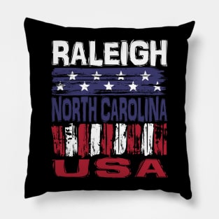 Releigh North Carolina USA T-Shirt Pillow