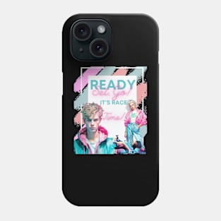 Ready set go it's race time Phone Case