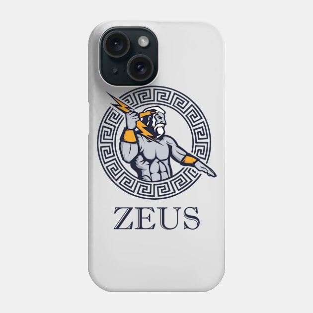 Zeus God Greek Mythology Phone Case by meowstudio