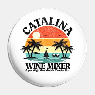 CATALINA WINE MIXER VINTAGE RETRO SUNSET Pin