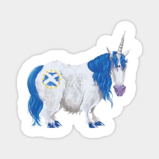 EUnicorn & Saltire Magnet