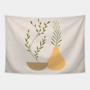 Boho minimalist Plants Tapestry